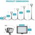 Kit de 2 Lampes Vidéo LED USB 5600k Dimmable