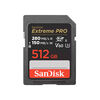 Cartes mémoires SanDisk SDXC Extreme Pro 512GB UHS-II 280MB/s V60