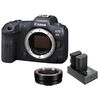 Appareil photo Hybride à objectifs interchangeables Canon EOS R5 Boitier nu bague EF-RF + 2 batteries suppl. + chargeur