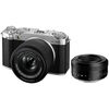Appareil photo Hybride à objectifs interchangeables Fujifilm X-M5 Argent + 15-45mm + TTartisan 27mm F2.8