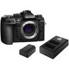 Appareil photo Hybride à objectifs interchangeables OM System OM-1 II Boitier nu + 2ème batterie + chargeur DUO