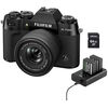 Appareil photo Hybride à objectifs interchangeables Fujifilm X-T50 Noir + 15-45mm avec Energy Kit + carte 64 Go