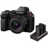 Appareil photo Hybride à objectifs interchangeables Panasonic Lumix S5D + 18-40mm + 2 batteries suppl. + chargeur duo