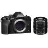 Appareil photo Hybride à objectifs interchangeables Olympus OM-D E-M10 IV Noir + 7Artisans 55mm F1.4