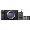Appareil photo Hybride à objectifs interchangeables Sony a7C II Noir Boitier nu + 2 batteries suppl. + chargeur DUO - GARANTIE 5 ans -