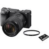 Appareil photo Hybride à objectifs interchangeables Sony Alpha 6400 + 18-135mm + carte 64 Go + filtre protecteur