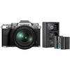 Appareil photo Hybride à objectifs interchangeables Fujifilm X-T5 Argent + 16-80mm + 2 batteries suppl. + chargeur duo