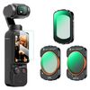 Accessoires pour stabilisateurs et steadycams K&F Concept Lot de 3 filtres magnétiques CPL + Black Mist 1/4 + VND pour DJI Osmo Pocket 3