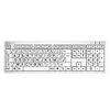 Claviers et Logiciels LogicKeyboard Clavier pour XL-Print Alu Black on White FR (PC/Slim)