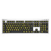 Claviers et Logiciels LogicKeyboard Clavier pour XL-Print Alu Yellow on Black FR (PC/Slim)