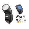 Flash Photo Godox Flash V1Pro + Transmetteur X-ProII + Kit Accessoires AK-R1 pour Sony 