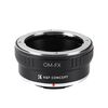 Convertisseurs de monture K&F Concept Bague d'adaptation boitier Fujifilm X pour objectifs Olympus OM