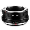 Convertisseurs de monture K&F Concept Bague d'adaptation boitier Nikon Z pour objectifs Nikon F