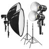 Kits flash studio Godox Kit 2 Torches ML60 + 2 boîtes à lumière + 2 pieds