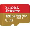 Cartes mémoires SanDisk microSDXC 128 Go Extreme UHS-I 1067x (160 Mb/s) + adaptateur