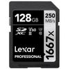 Cartes mémoires Lexar SDXC 128 Go Professional UHS-II 1667x (250Mb/s)